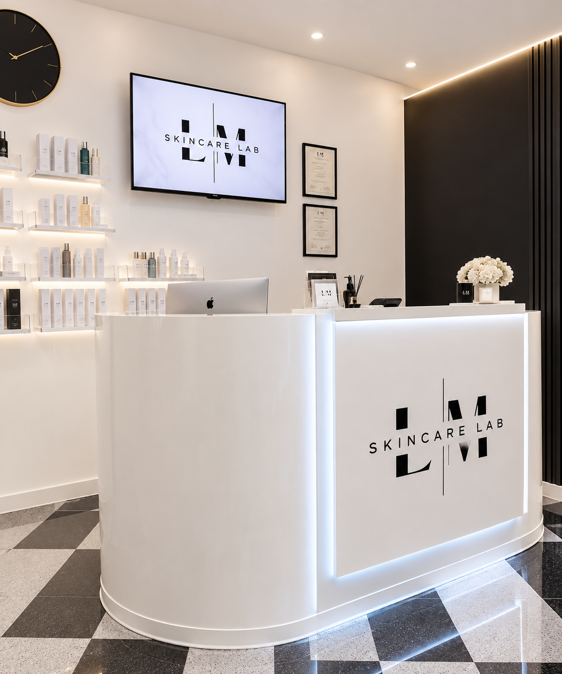 Interno del locale Skincare Lab